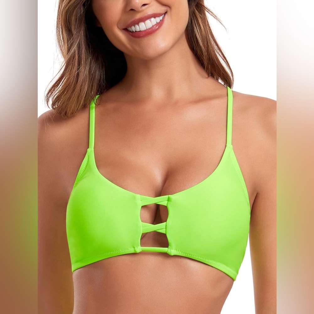 RELLECIGA Women's Strappy Bikini Top
